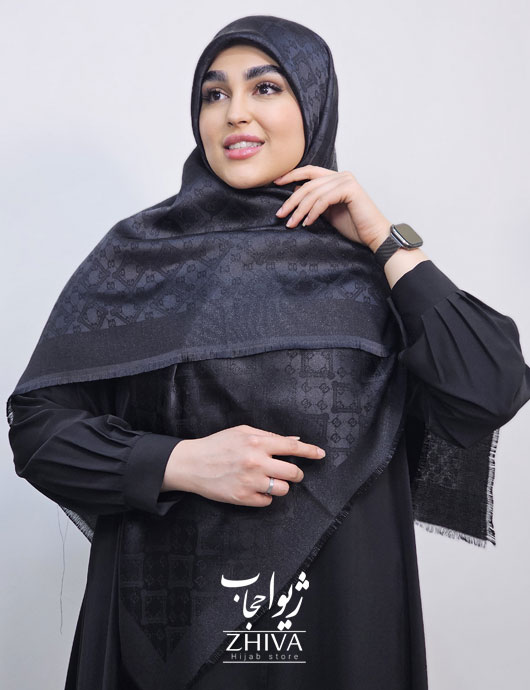 روسری لمه مشكی كد 8