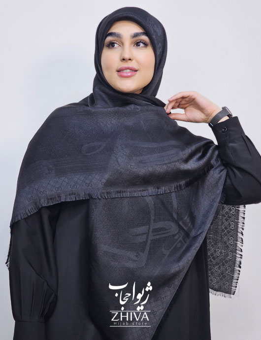 روسری لمه مشكی كد 9