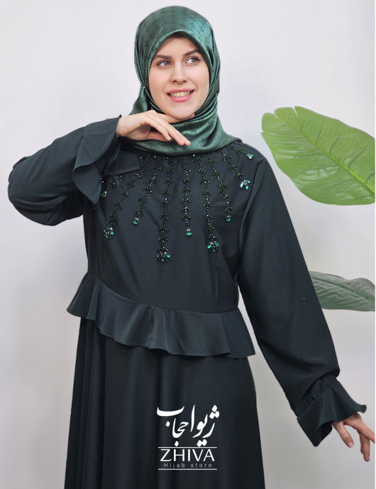 عبای جواهردوزی خورشيد سبز