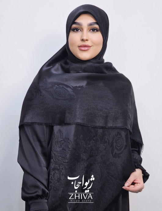 روسری لمه مشكی كد 12