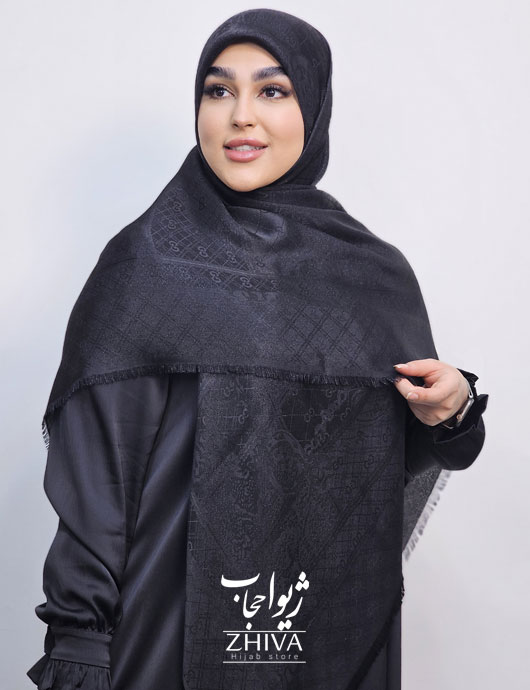 روسری لمه مشكی كد 14
