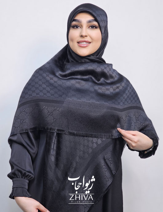 روسری لمه مشكی كد 15