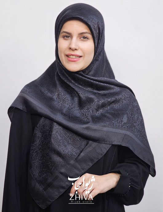 روسری لمه مشكی قواره 100 كد 4