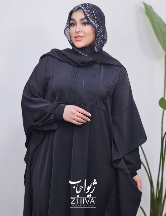 مانتو عبایی راحيل مشكی	