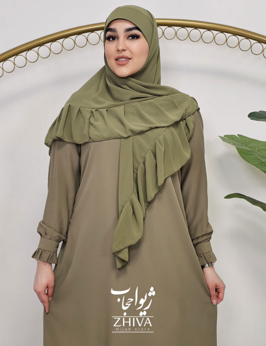 عبای افرا طوسی سبز 99 درصد سالم