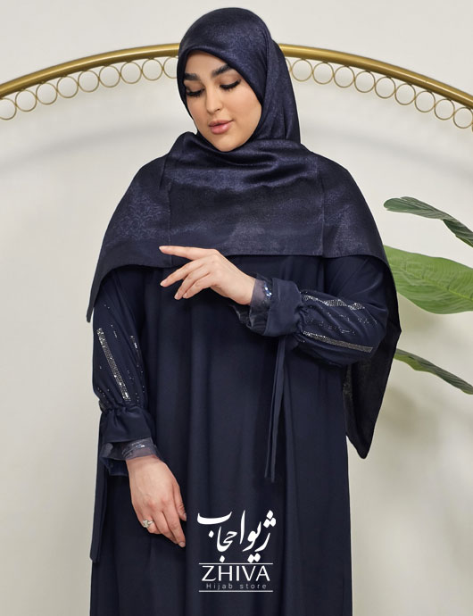 عبای باران سرمه ای 99 درصد سالم