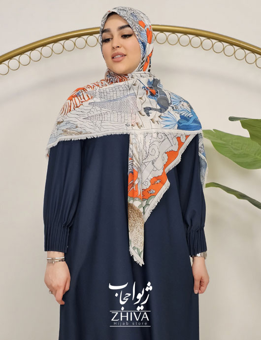 عبای گيسو سرمه ای	