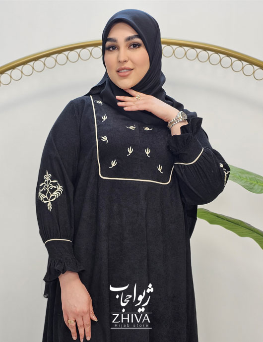 عبا آنا گلدوزی مشكی