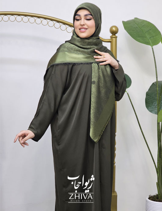 عبای ميزبان سبز خزه ای	