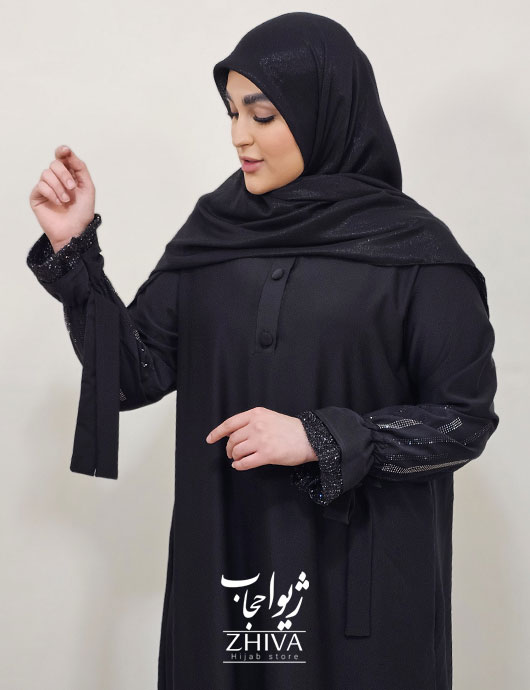 عبا باران مشكی