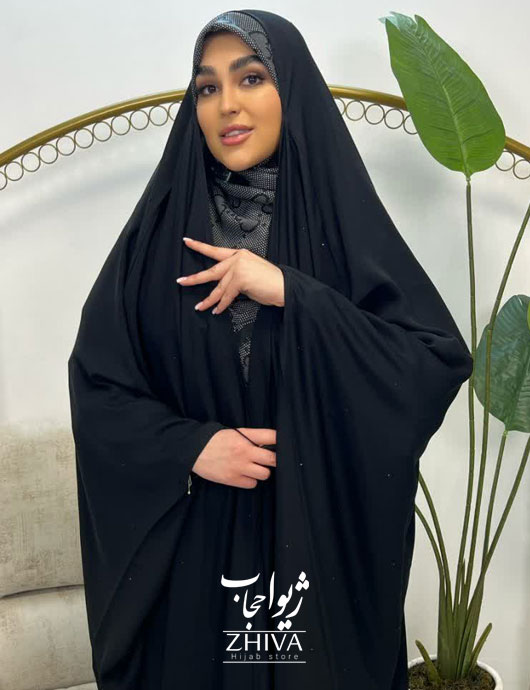  چادر عربی نگین باران حریرالاسود