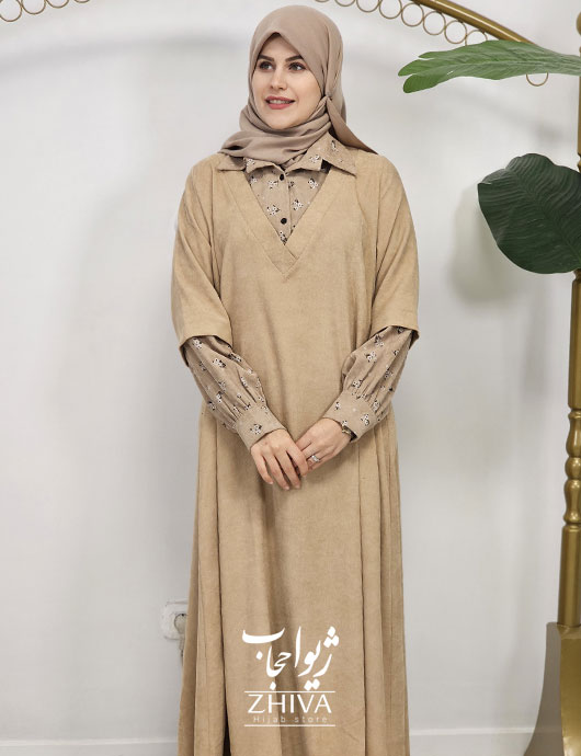 عبا ترلان مخمل كرمی