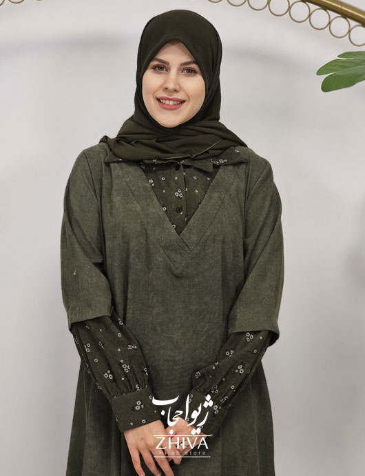 عبا ترلان مخمل سبز