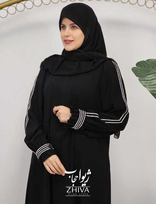 ليست عباهای مشکی کار شده