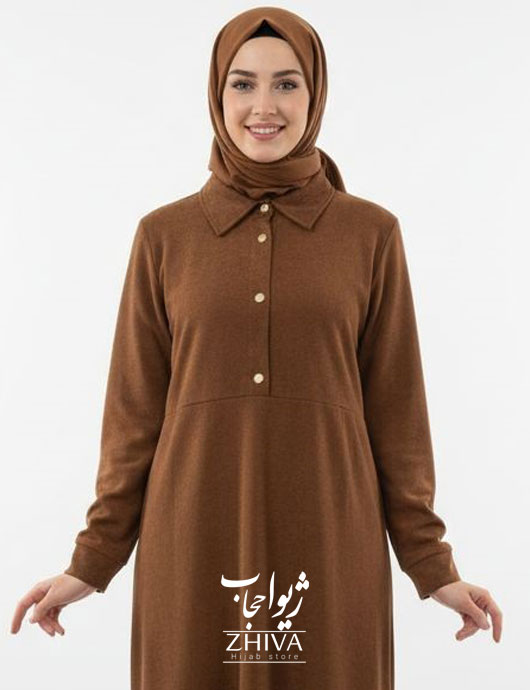 مانتو مخمل كبريتی شتری