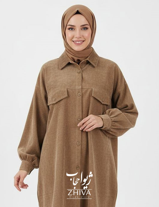 تونیک مخمل کبریتی نسكافه ای