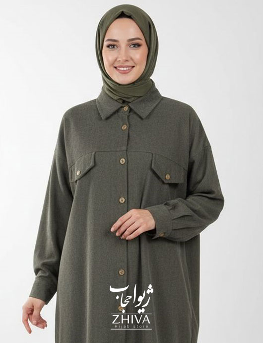 تونیک مخمل کبریتی سبز