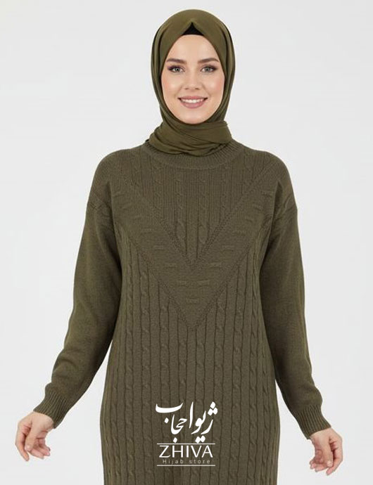 کفتان بافت سبز