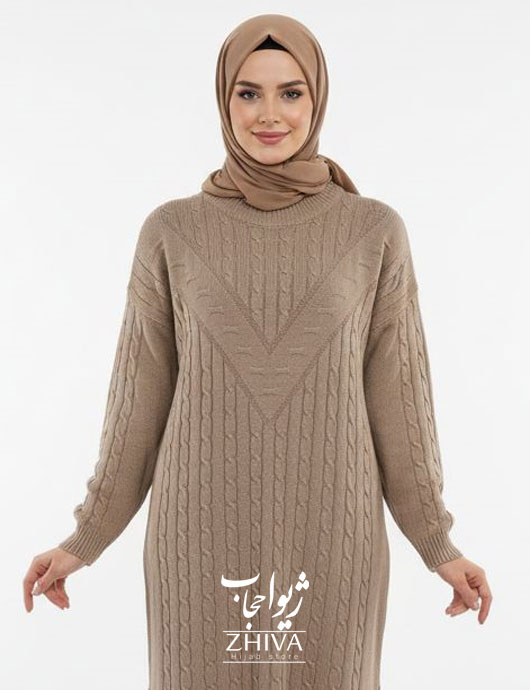 کفتان بافت بژ