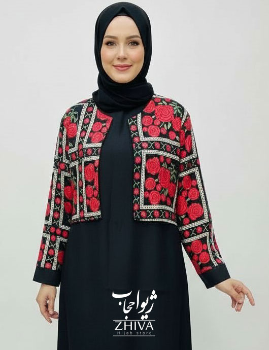 كت سارافون طرح گل ريز