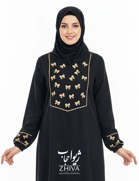 عبا پاپيون گلدوزی كد 002
