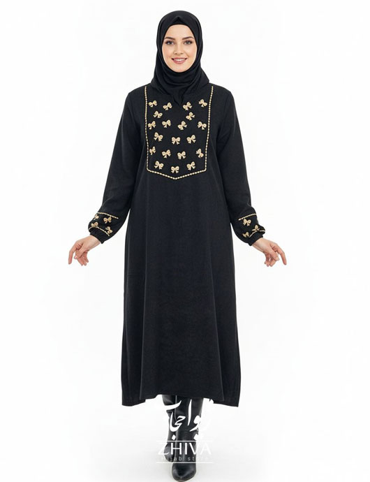 عبا پاپيون گلدوزی كد 002
