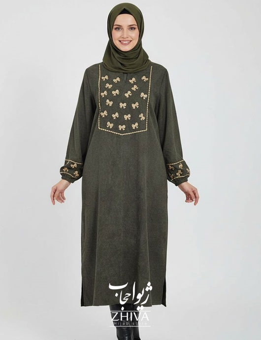 عبا پاپيون گلدوزی كد 003