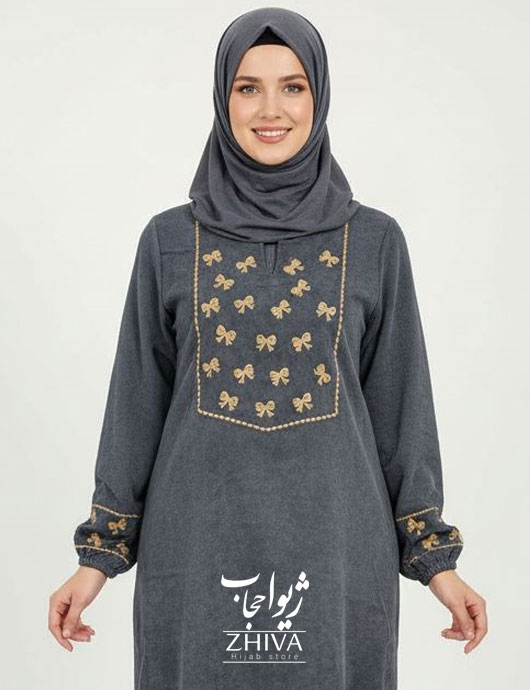 عبا پاپيون گلدوزی كد 004
