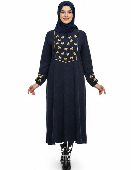عبا پاپيون گلدوزی كد 005