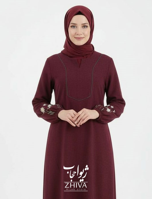 عبا بابونه مغزی دوزی زرشكی