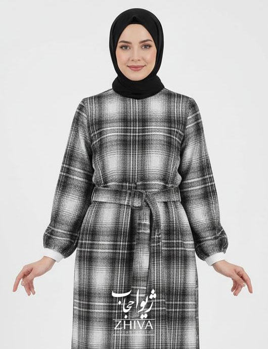 پيراهن چهارخانه پشمی كد 03	