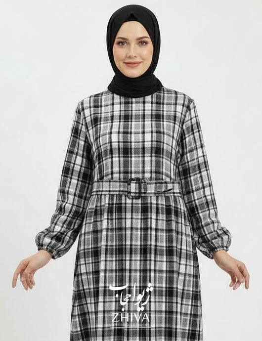 پيراهن چهارخانه پشمی كد 06	
