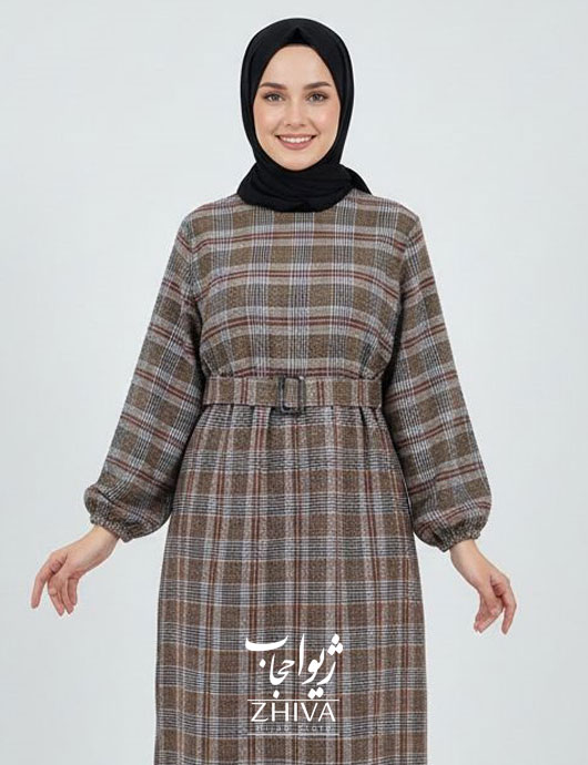 پيراهن چهارخانه پشمی كد 013	