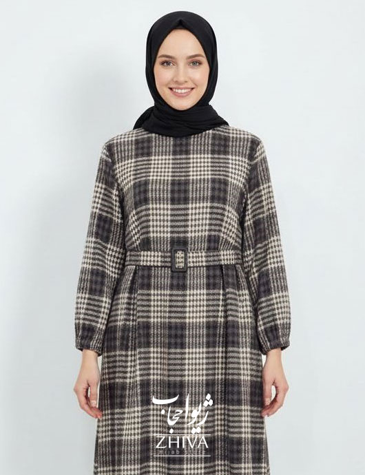 پيراهن چهارخانه پشمی كد 014	