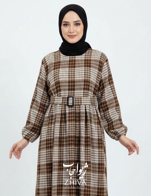 پيراهن چهارخانه پشمی كد 016	