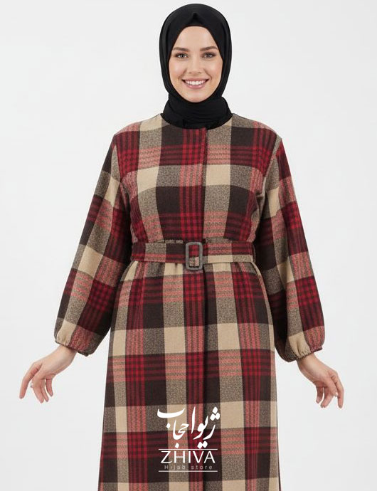 پيراهن چهارخانه پشمی كد 018	