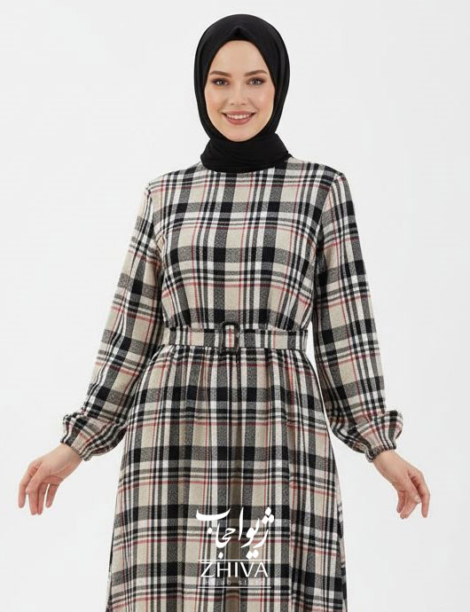 پيراهن چهارخانه پشمی كد 020	