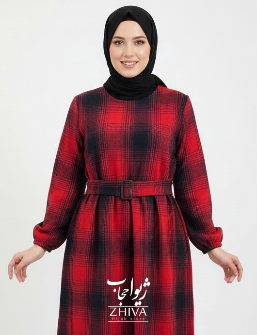 پيراهن چهارخانه پشمی كد 024	