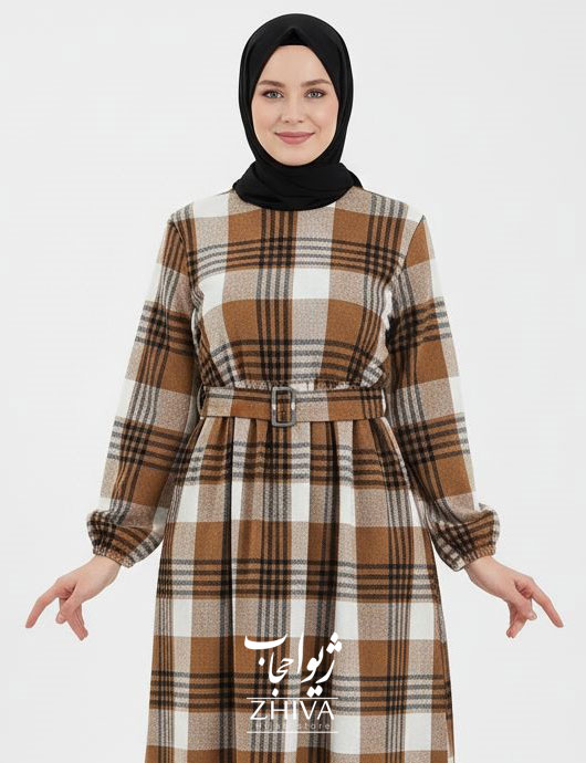 پيراهن چهارخانه پشمی كد 026	