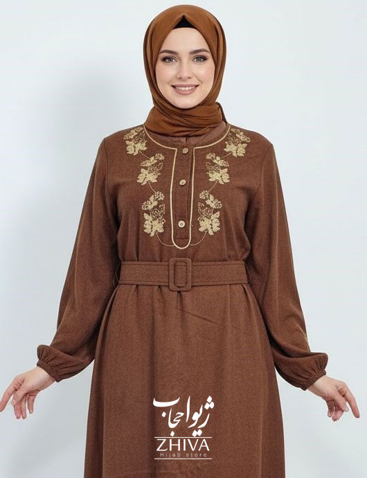 عبا گلدوزی برگ شتری