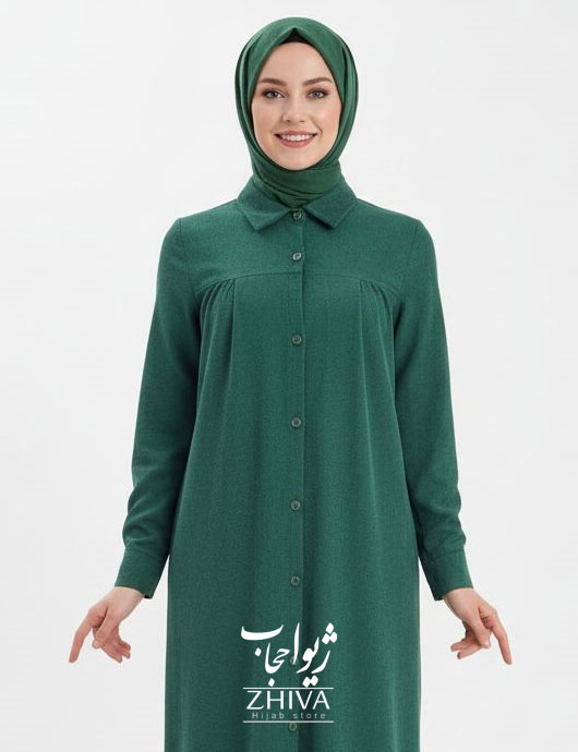 مانتو مخمل کبریتی آتوسا