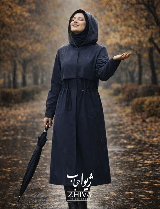 بارانی توکرکی کلاه دار