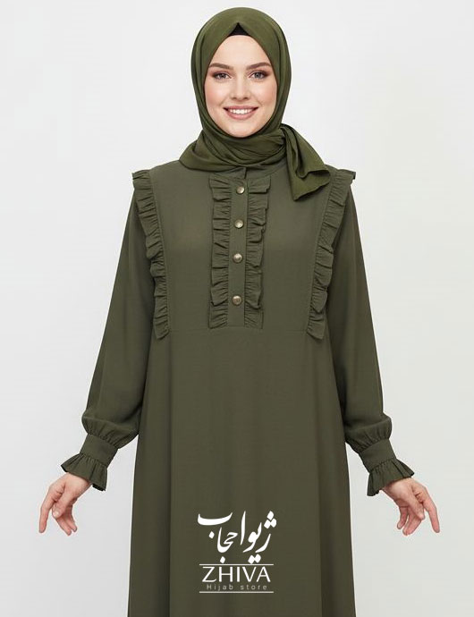 مانتو عبایی سلاله حنایی