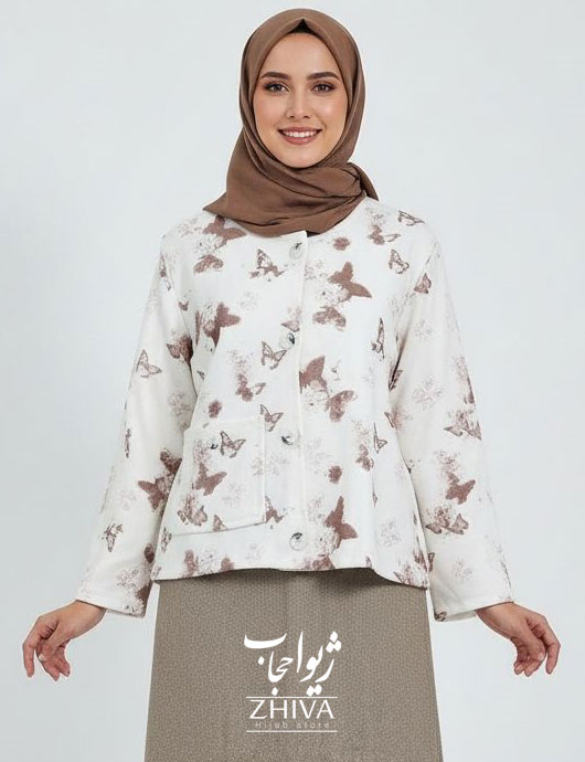 كت و دامن پشمی خاكی