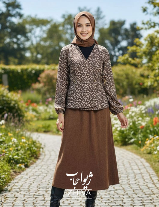 كت و دامن مخمل كبريتی