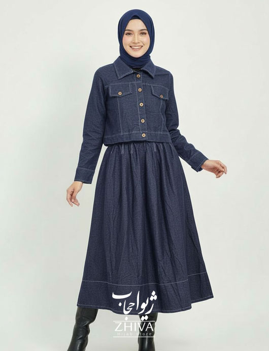 کت و دامن جین