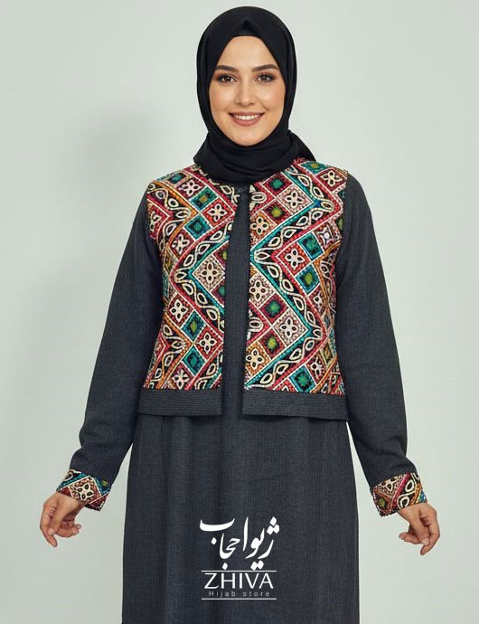 عبا جلیقه سوزن دوزی