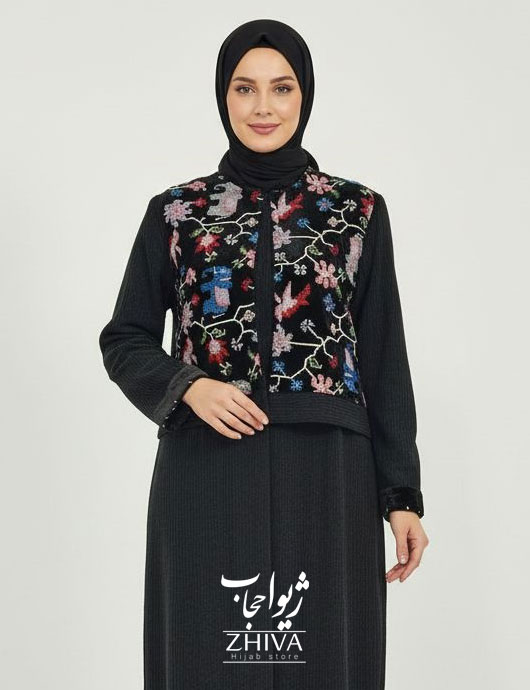 عبا جلیقه سوزن دوزی