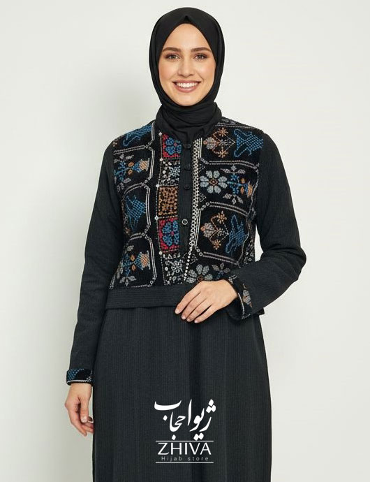 عبا جلیقه سوزن دوزی