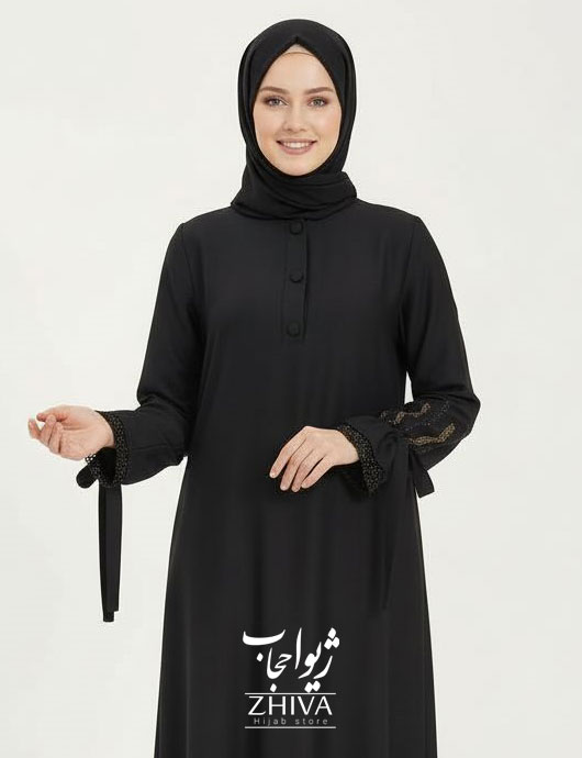 عبا باران مشكی 1